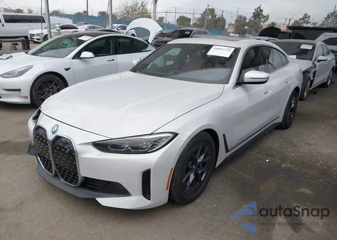 2024 BMW I4 Gran Coupe Edrive35 z USA, uszkodzony, nr VIN WBY43AW09RFS39707